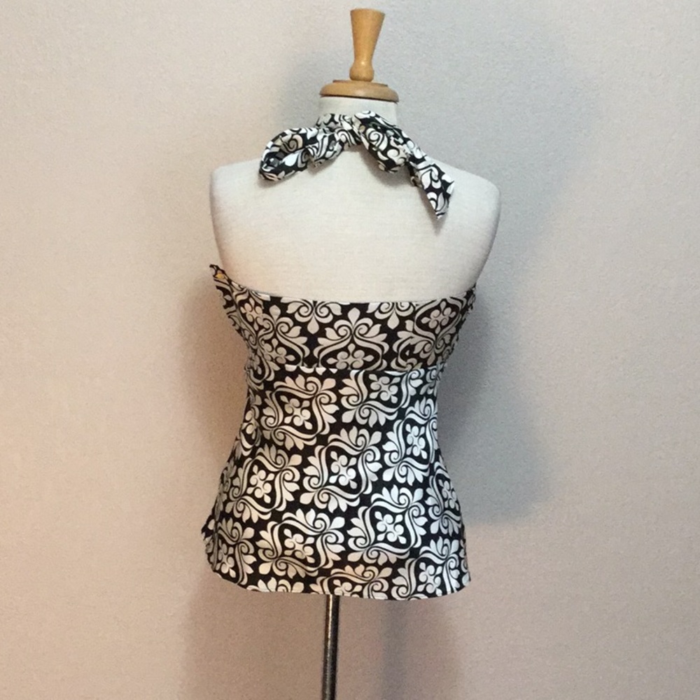 WHBM dressy silk halter bodice top - Picture 2 of 5